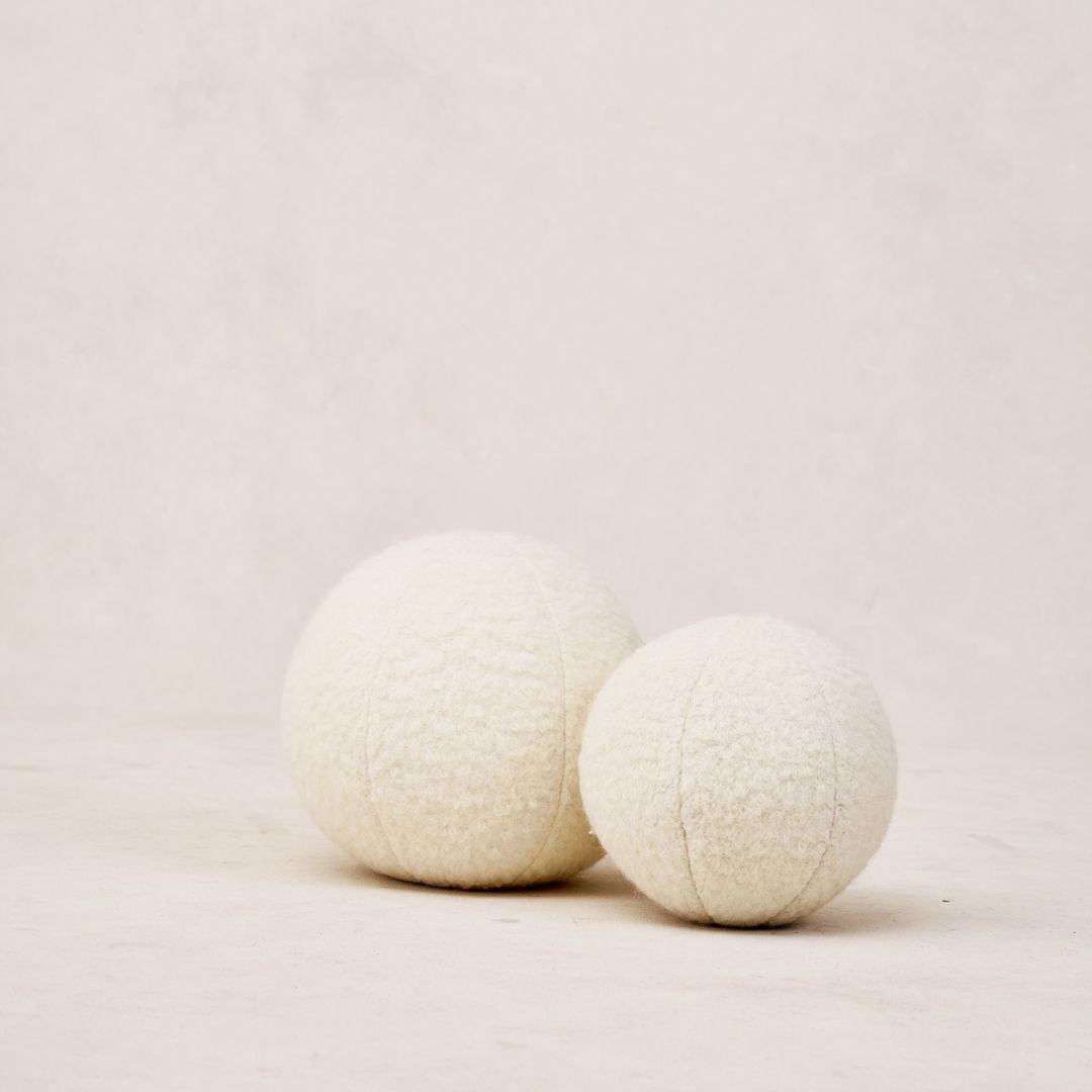 Coussin Teddy Sphere - Ivoire