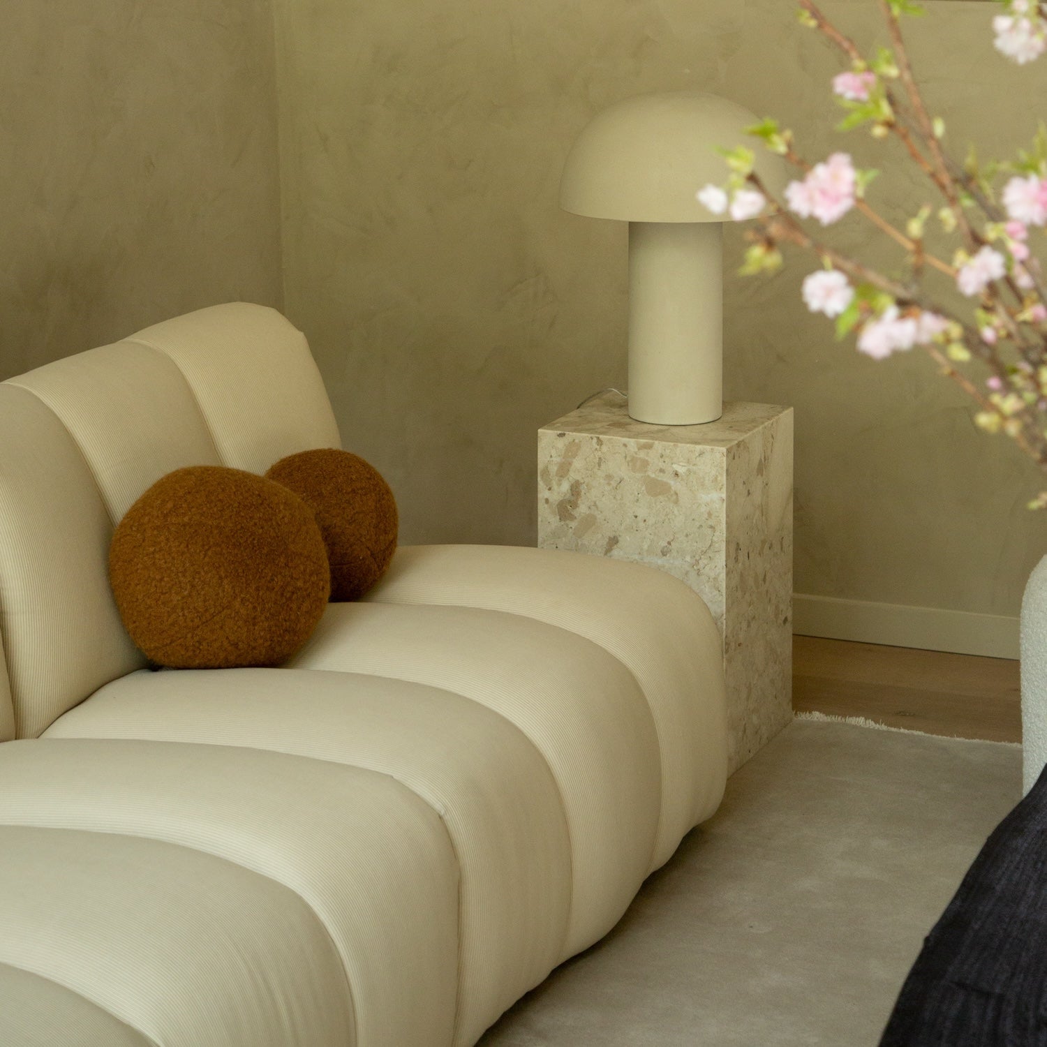 Coussin Teddy Sphere - Cuivre