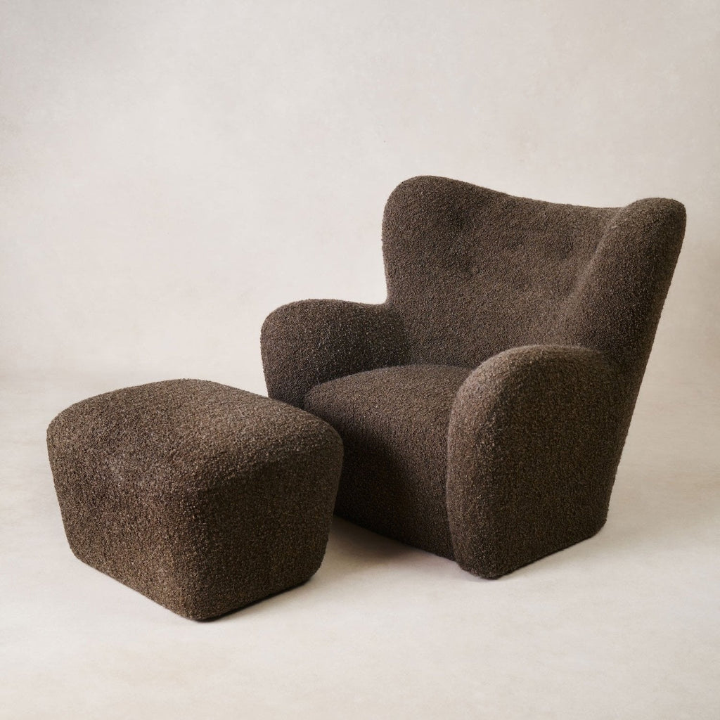 Chaise Papa Teddy - Moka Boucle