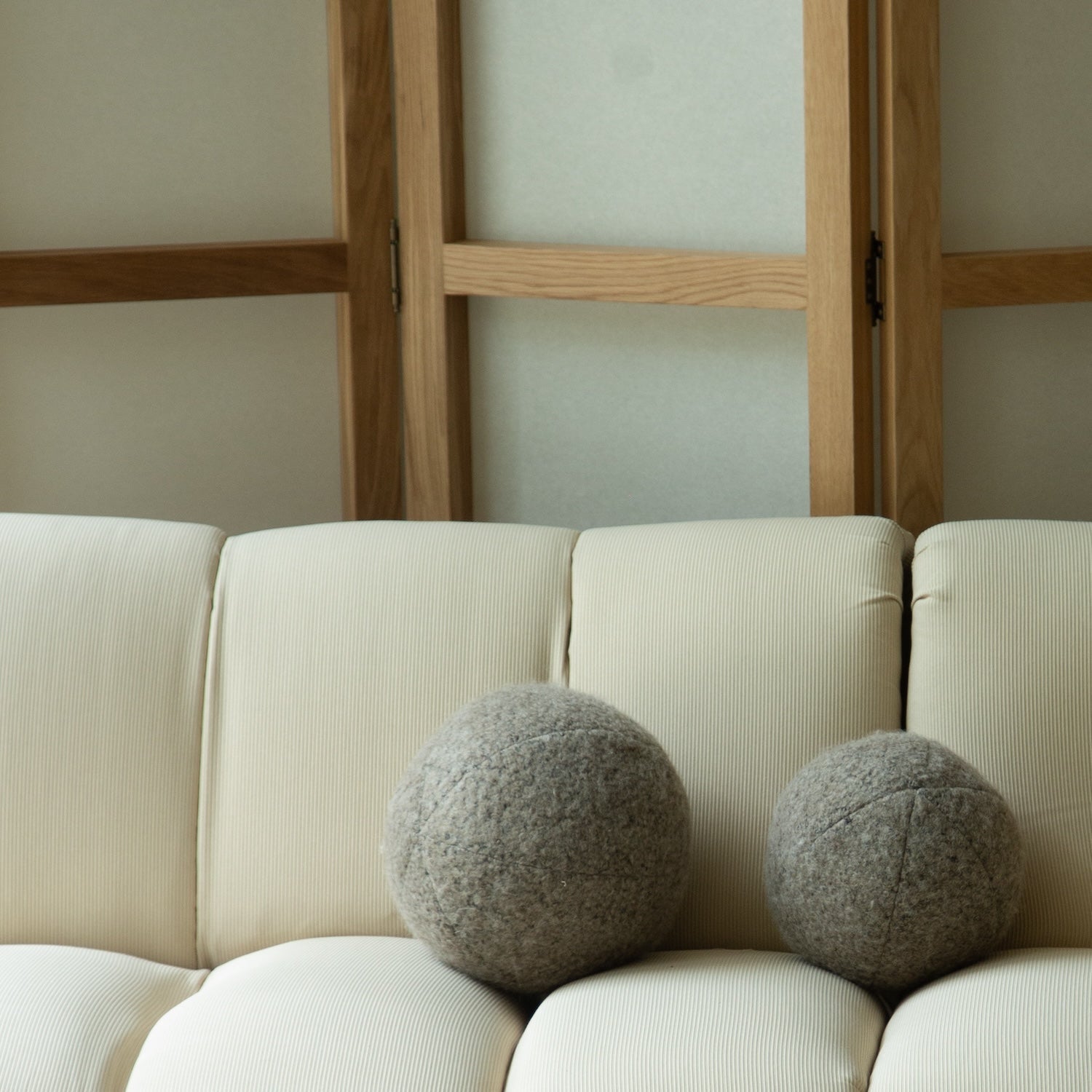Coussin Teddy Sphere - Champignon