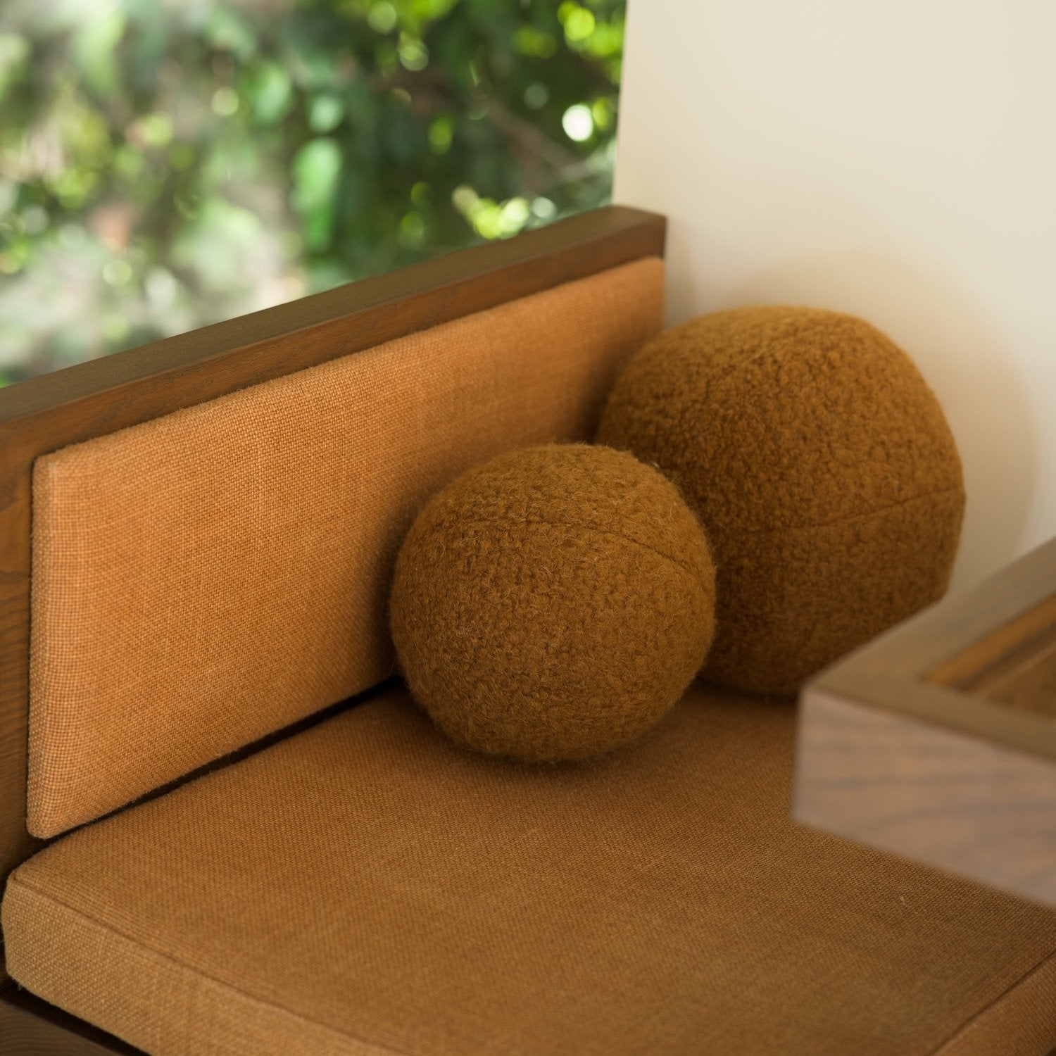 Coussin Teddy Sphere - Cuivre